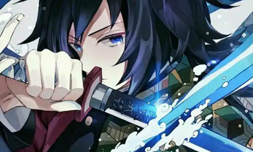 Hand Forged Tomioka Giyuu Nichirin Sword - Demon Slayer Katana