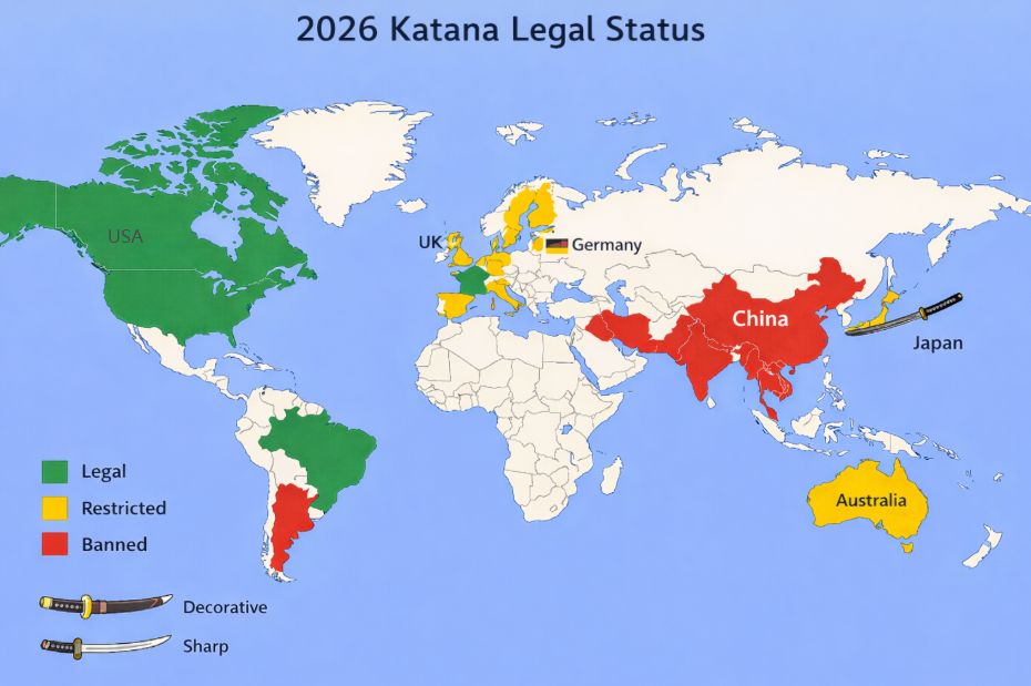Is Katana Legal in 2026? Global Laws, Ownership & Import Guide