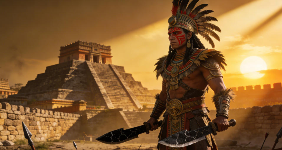 Macuahuitl – Legendary Aztec Sword with Razor-Sharp Obsidian Blades