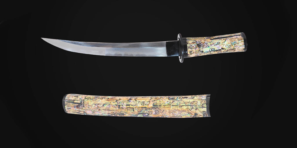 Masterful Craftsmanship: Real Mini Tanto Sword Honsanmai Steel Blade