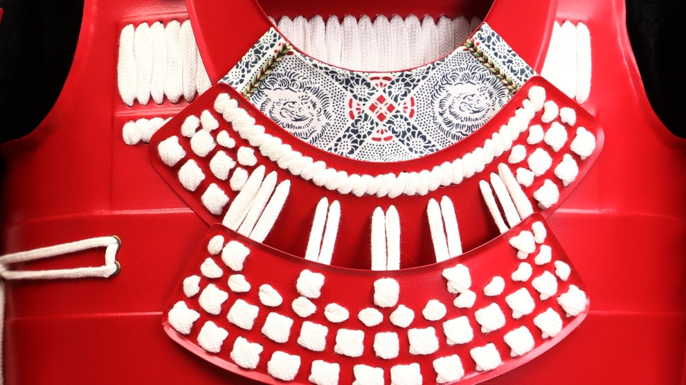 Sengoku Legend Reborn: Sanada Yukimura Red Samurai Armor with Helmet