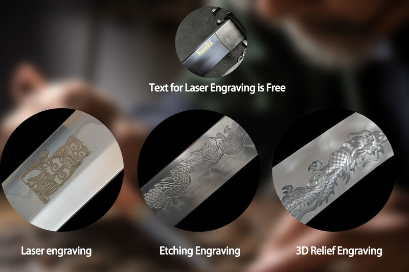 Blade Engraving Techniques – We Support Various Engraving Methods