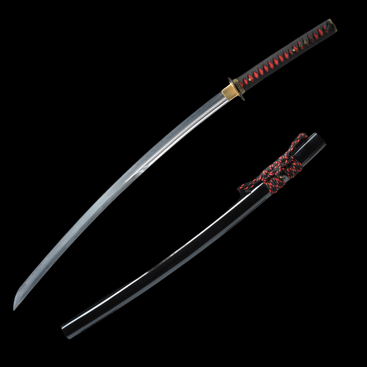 Hand Forged Japanese Samurai Katana Sword 1095 Steel Clay