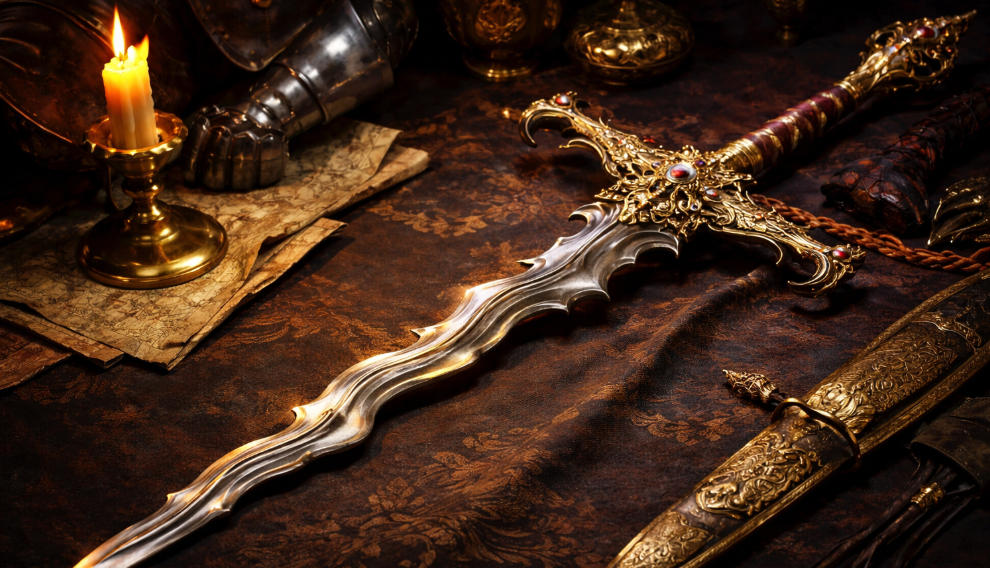 Flamberge Rapier: Renaissance Wavy Sword of Elegance and Deadly Power