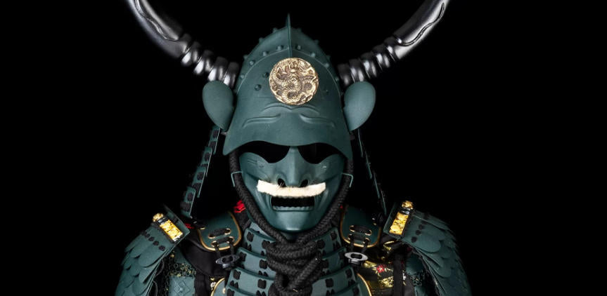 Green Sanada Nobuyuki Samurai Armor Sengoku Era Historical Reproduction