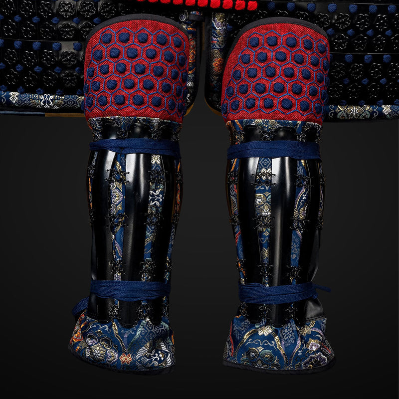 Handmade Life-Size Yoroi, Oda Clan Kachi Blue & Black Samurai Armor ,  