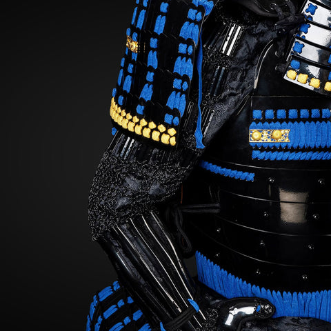 Traditional Samurai Armor with Snout Armor Trim Enhancements

