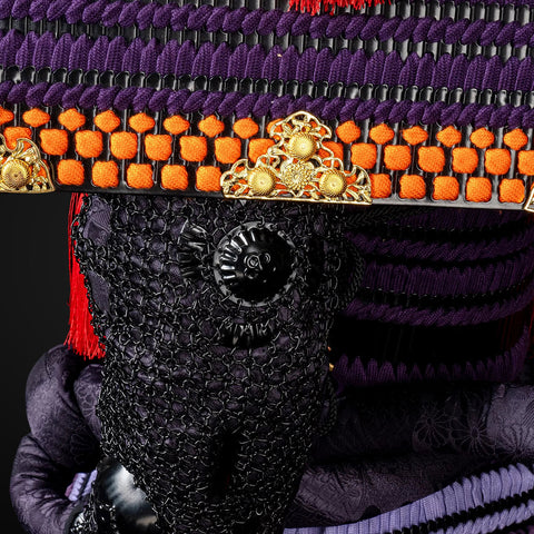 Traditional Black & Purple Samurai Armor with Loomis Armored Jobs Quality Craftsmanship

