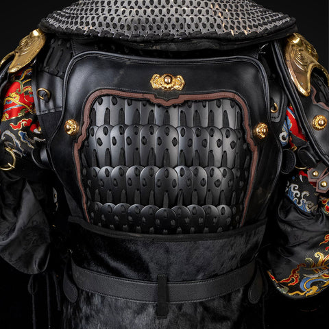 Chinese warrior armor made with high-quality materials, blending classical design with modern craftsmanship.