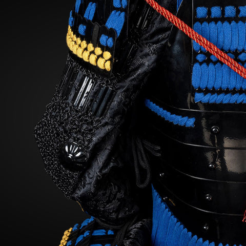 Life-Size Samurai Yoroi with Custom Leather Armor Finishing

