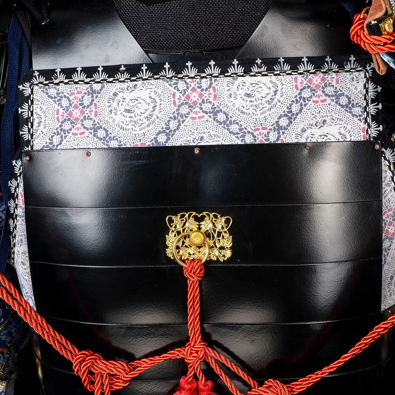 Handmade Life-Size Yoroi, Oda Clan Kachi Blue & Black Samurai Armor ,  
