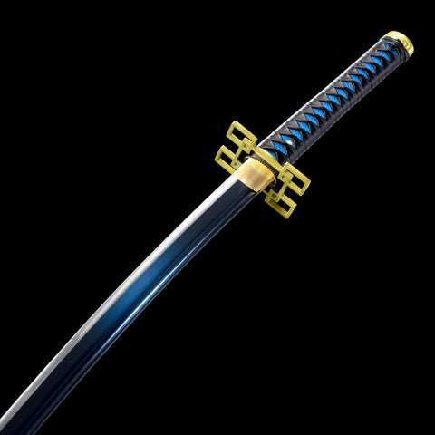 Anime sword demon slayer characters muichiro tokito Baby Bule Sword 1060 High Carbon Steel QQ-0103-g 8