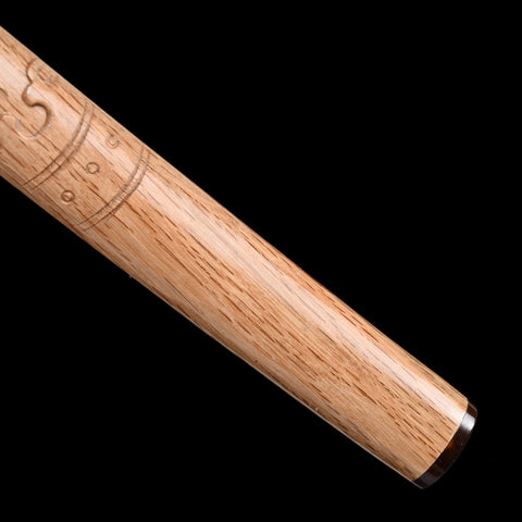 Genuine ray skin handle providing an ergonomic grip for comfort and control

