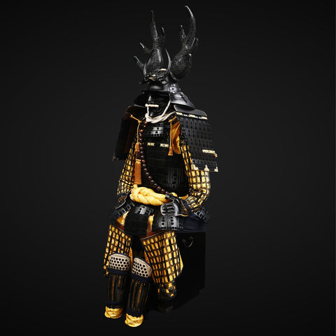 Traditional Yoroi with helmet, fit for a warrior in Armored Core 6 Coop Mod.

