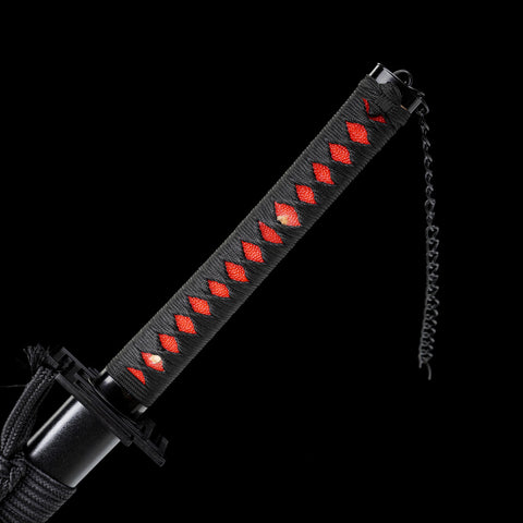 Black ito wrap pattern over rayskin for strong grip and comfort