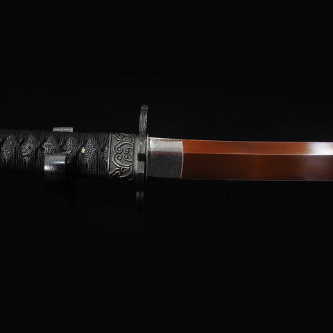 Detailed iron fittings on authentic Sekiro Undead Cut katana replica

