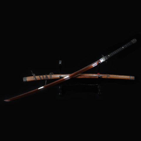 Close-up of red blade on Sekiro Shadows Die Twice katana replica

