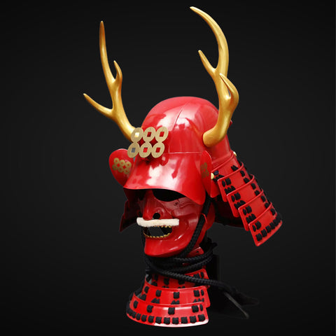 Banished Knight Armor Style Combined with Red Samurai Yoroi for Sanada Yukimura

