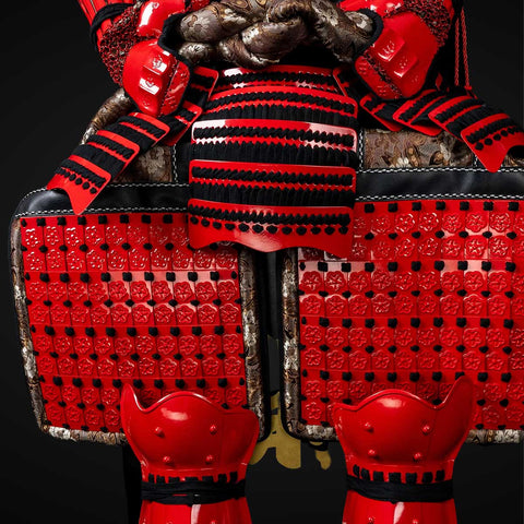 Japanese Yoroi Warrior Set with Munchiro Katana Detailing

