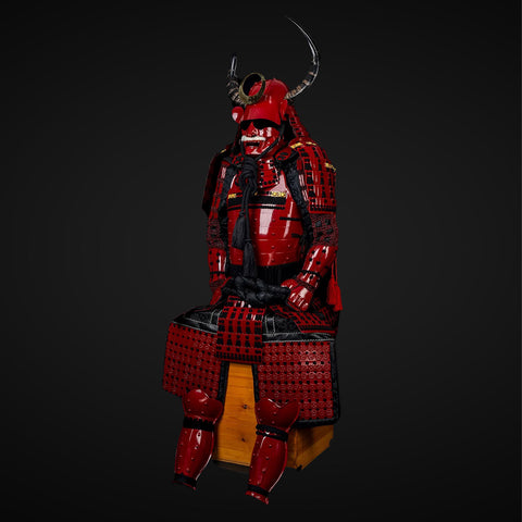 Life-Size Sanada Clan Samurai Armor with AOT Armored Titan Influence

