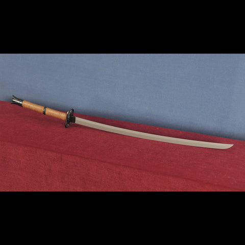 Cyberpunk Samurai Sword – 1095 Steel Blade with Titanium Finish

