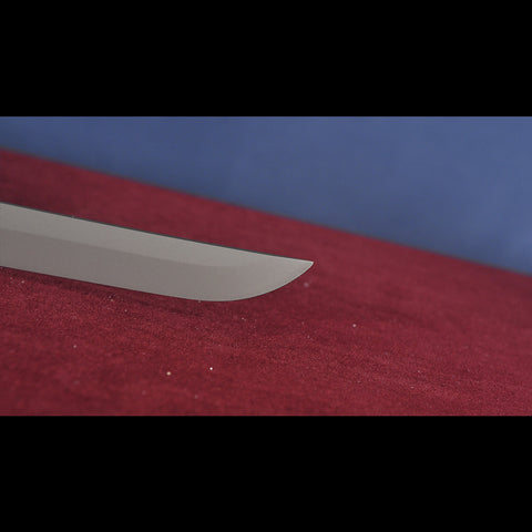 Cyberpunk Game Katana Replica – Hardwood Scabbard and Brass Guard Design

