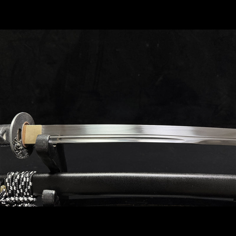 Hand Forged Japanese Samurai Katana Sword Manganese Steel Brushed Oil  