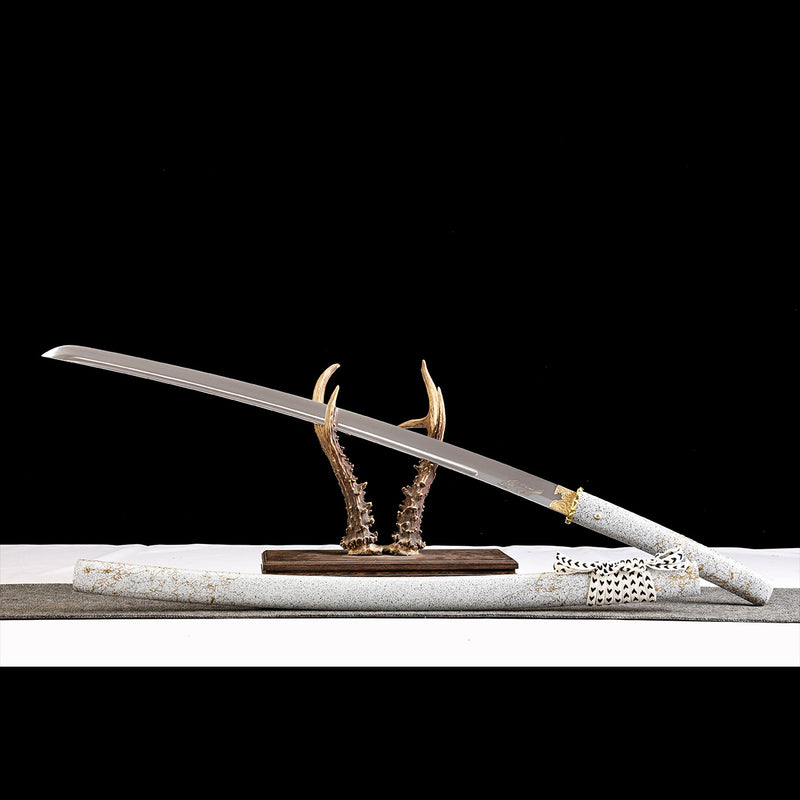 Ghost of Yotei Dark Night Golden Katana 1060 Carbon Steel Sword 