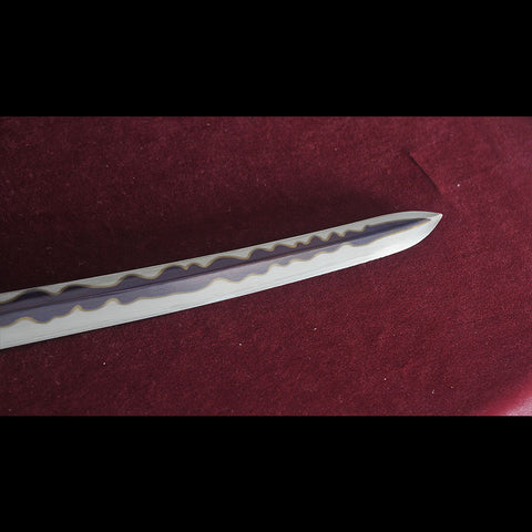 Sword bag and bamboo pegs included with Sekiro replica katana
