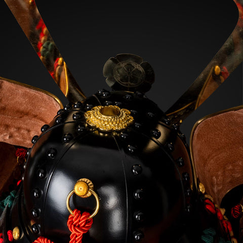 Life-Size Red & Black Samurai Armor with Armored Train Strength and Durability

