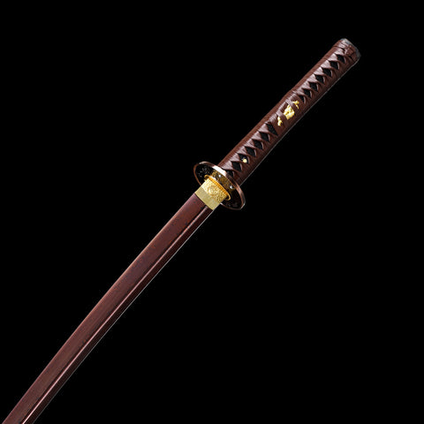 Katana with saya, displaying the seamless combination of beauty and function

