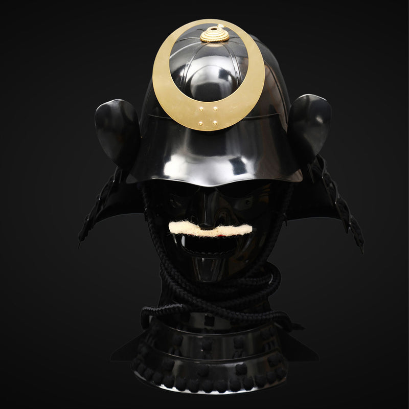 Handmade Life-Size Yoroi Oda Clan Samurai Armor with Black Kachi Helme 
