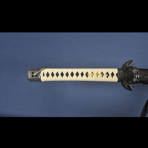 Side view of Sekiro sword replica showcasing game-accurate profile
