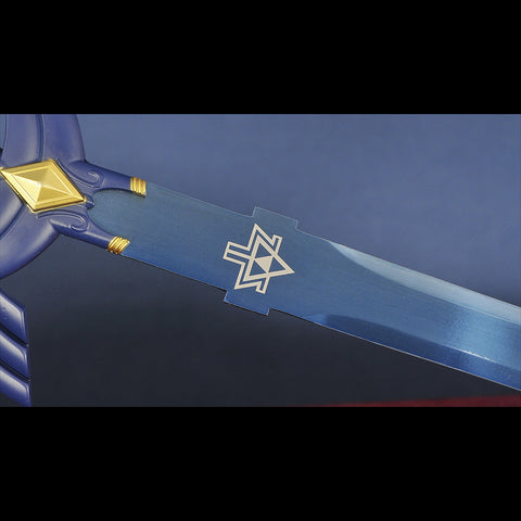 Detailed iron cross-guard of the Zelda sword	