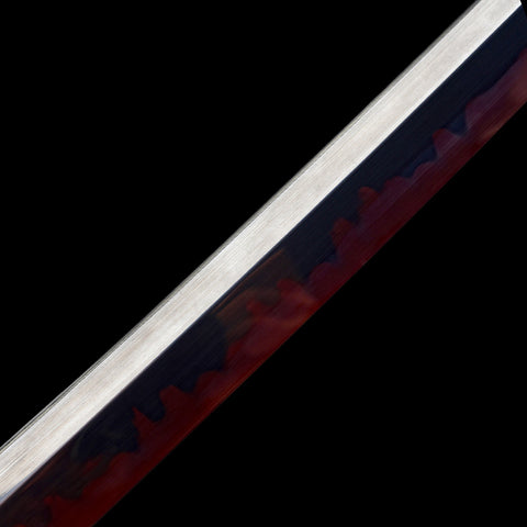 Bleach Bankai katana blade section with red-black gradient finish3
