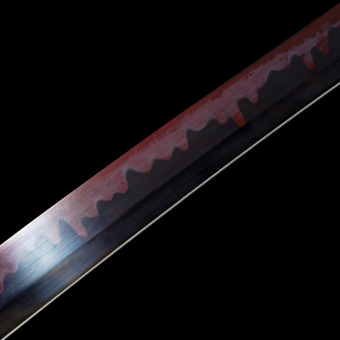 Bleach Bankai katana blade section with red-black gradient finish2