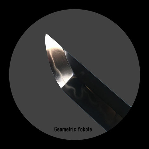 custom samurai swords for sale Geometric-Yokote