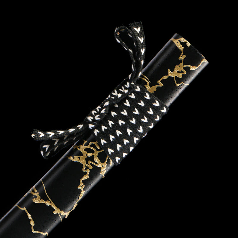 Ghost of Yotei Dark Night Golden Katana 1095 Carbon Steel Sword 
