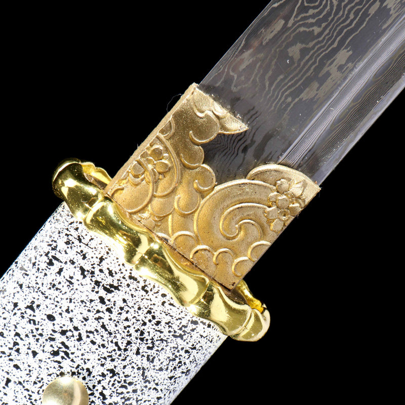 Ghost of Yotei Atsu Katana | Damascus Steel Samurai Sword 