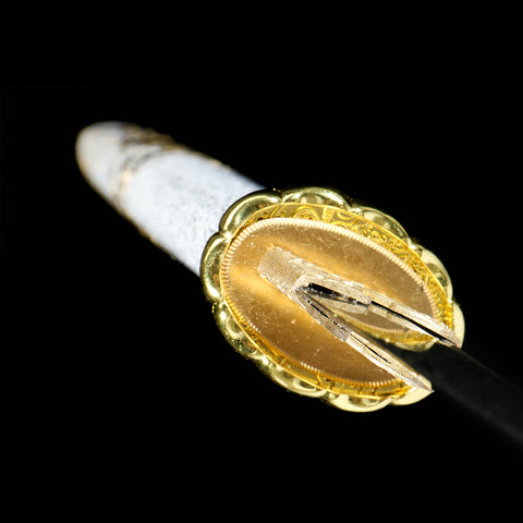 Ghost of Yotei Atsu Gilded Dawn Katana gold handle and fittings QQ-0270U