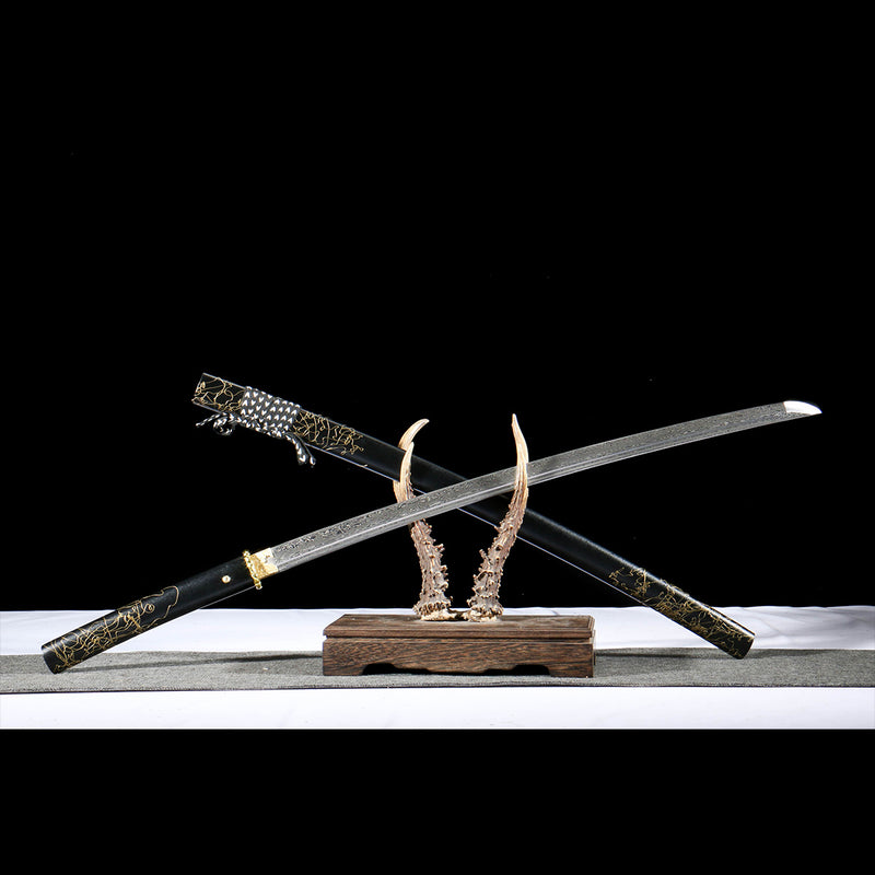 Ghost of Yotei Atsu Katana | Damascus Steel Samurai Sword 