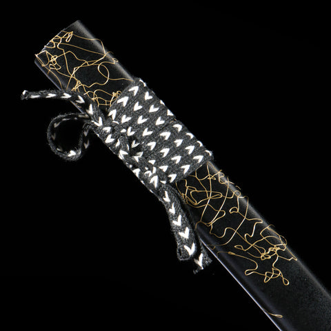 Ghost of Yotei Atsu Gilded Night Katana lacquered Saya  QQ-0269U