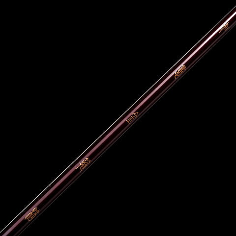 Angled side view capturing the full 180cm length and proportion of the Ruyi Jingu Bang replica in realistic display

QQzsjgb