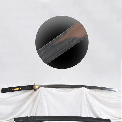 Hand Forged Japanese Samurai Katana Sword Honsanmai 1095 Steel+Folded Steel Full Tang-COOLKATANA-SL-1206QQ-U