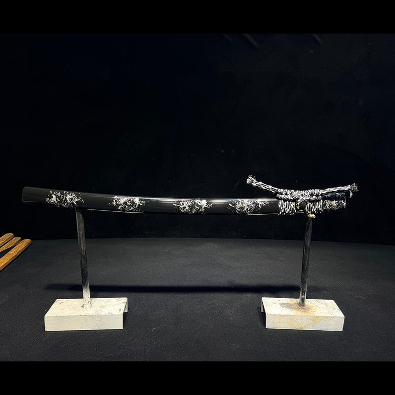 Hand Forged Japanese Samurai Katana Sword Honsanmai Clay Tempered Bone 
