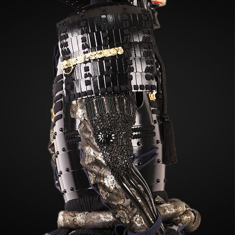 The Armor God-Inspired Handmade Japanese Armor with Golden Bull Antlers

