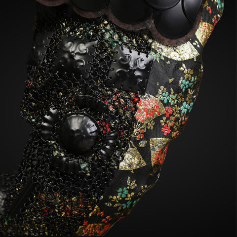 Traditional Samurai Body Armor Set with Kabuto Helmet

