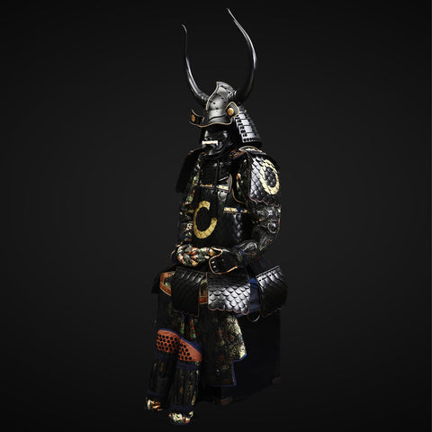 Authentic Sanada Clan Samurai Armor with Iconic Antlers

