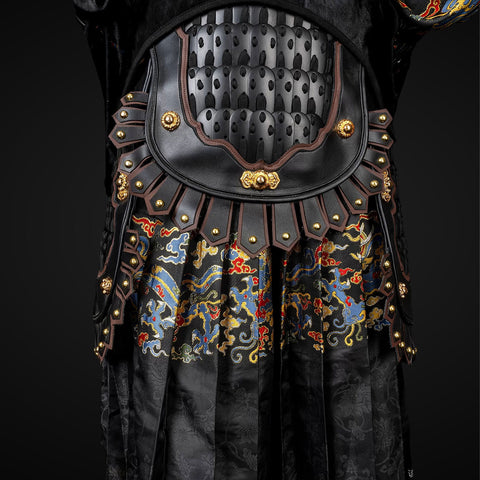 Fully handcrafted Ming and Qing dynasty warrior armor, faithfully reproducing historical details, perfect for high-end collections.