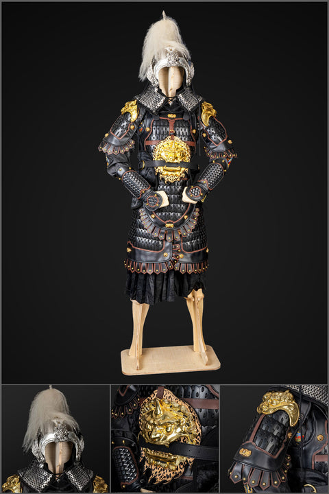 Handmade Ancient Chinese Warrior Armor – Full Body Battle-Ready Armor